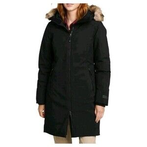 Eddie Bauer Ladies' Waterproof Down Stadium Coat   Black   Size S
